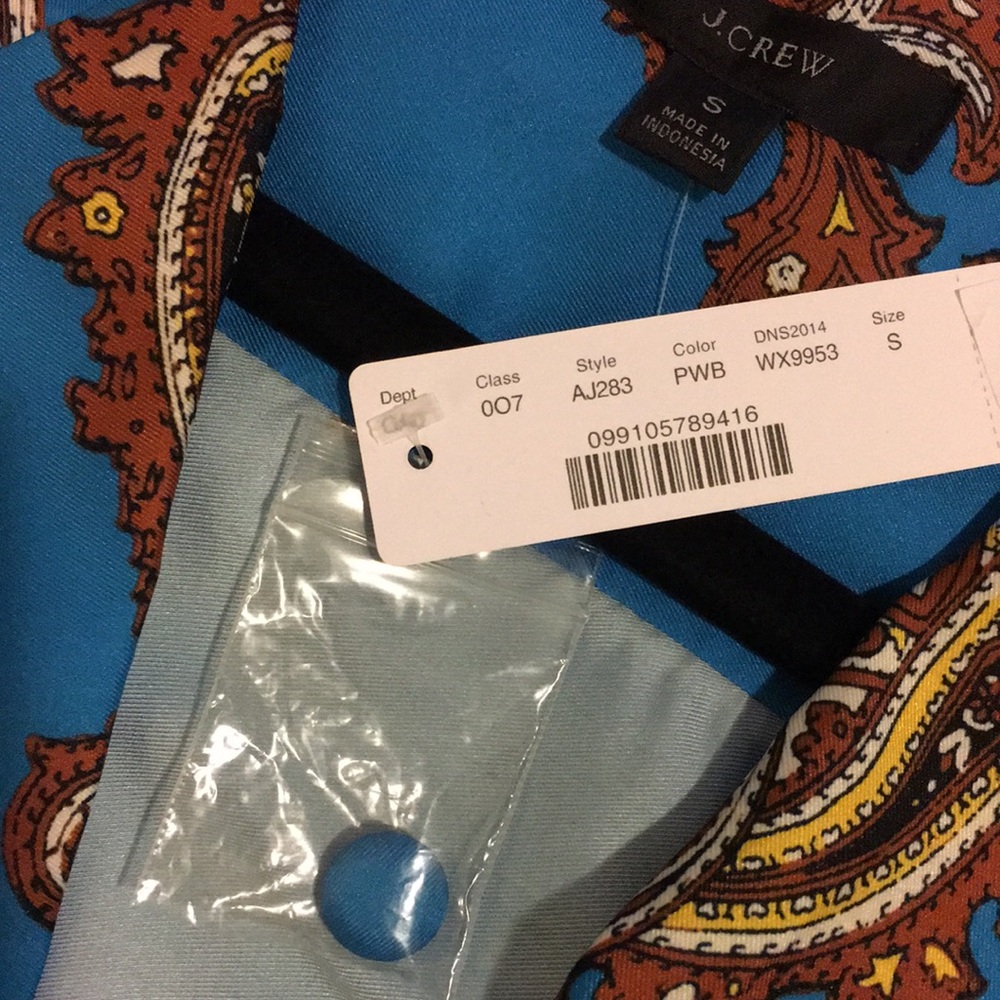 J. Crew Top with deep lapel and button front - Picture 9 of 9